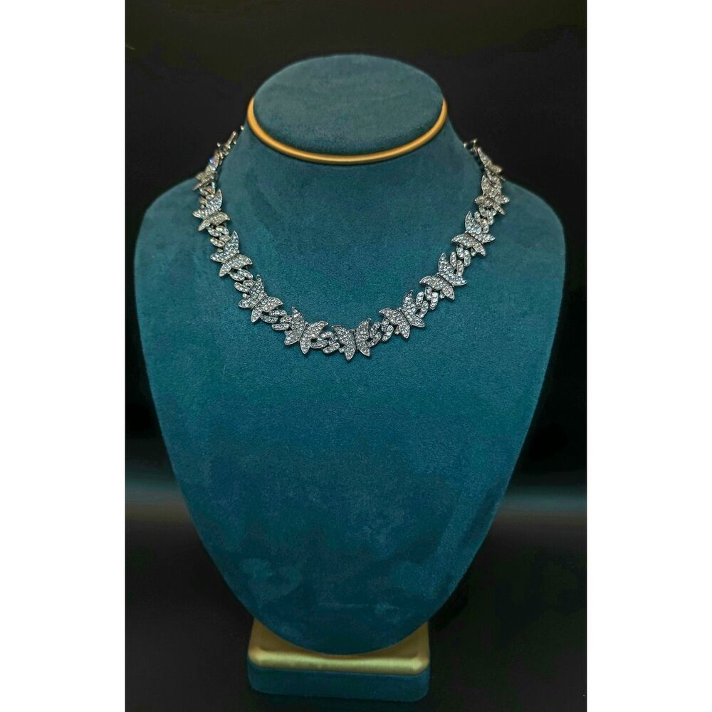Iced-out Butterfly Necklace